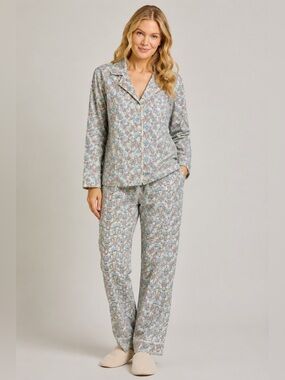 Elizabeth Cotton Liberty of London Danuna Floral Cotton Pajamas Set Medium